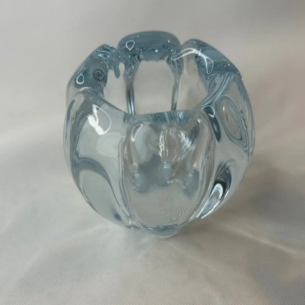Orrefors Sweden Vicke Lindstrand Stella Polaris Votive and Bowl Set‎ Mid Century